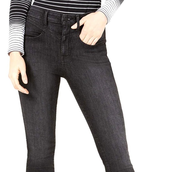 Size 29 Guess Skinny Jeans with Long Golden Zipper Back Legs - Picture 5 of 14